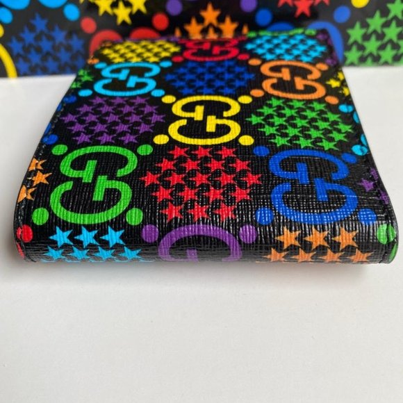 Gucci new Psychedelic GG Supreme Bi-Fold Wallet - Picture 9 of 14